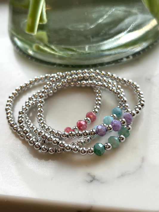 Agate stone bracelet
